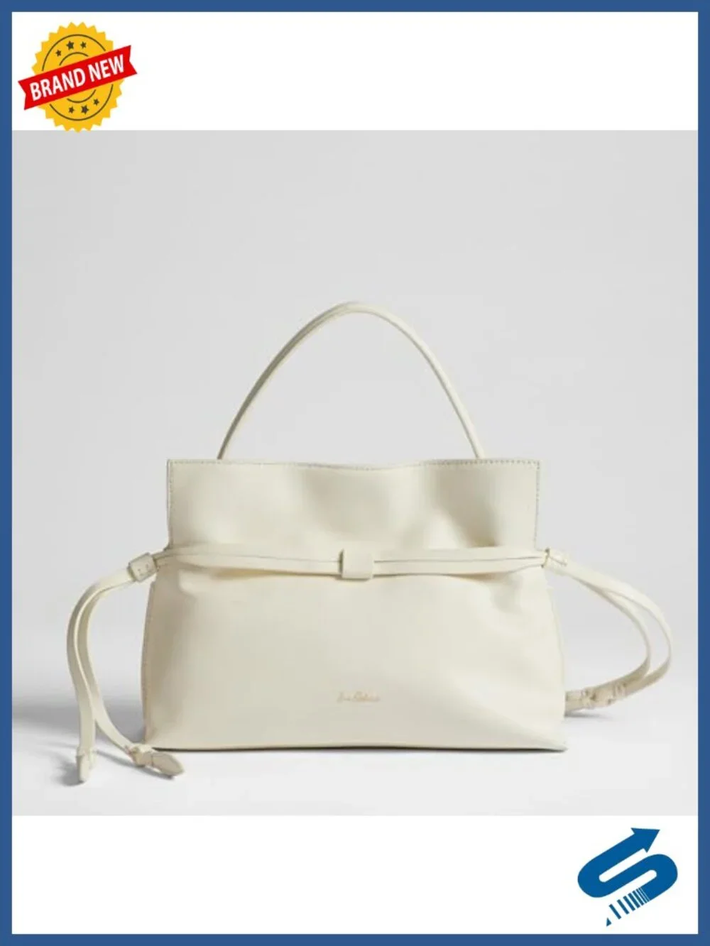 Leather Drawstring Bucket Crossbody Handbag with Magnetic Closure